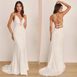 Lulus enchanting eternity ivory dress
